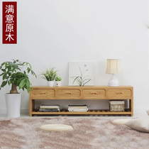 Old Elm TV cabinet pure solid wood locker modern TV cabinet simple Chinese living room furniture coffee table