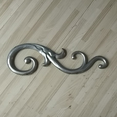 Hollow S double-sided hollow guardrail accessories Decorative accessories Decorative iron flower S type