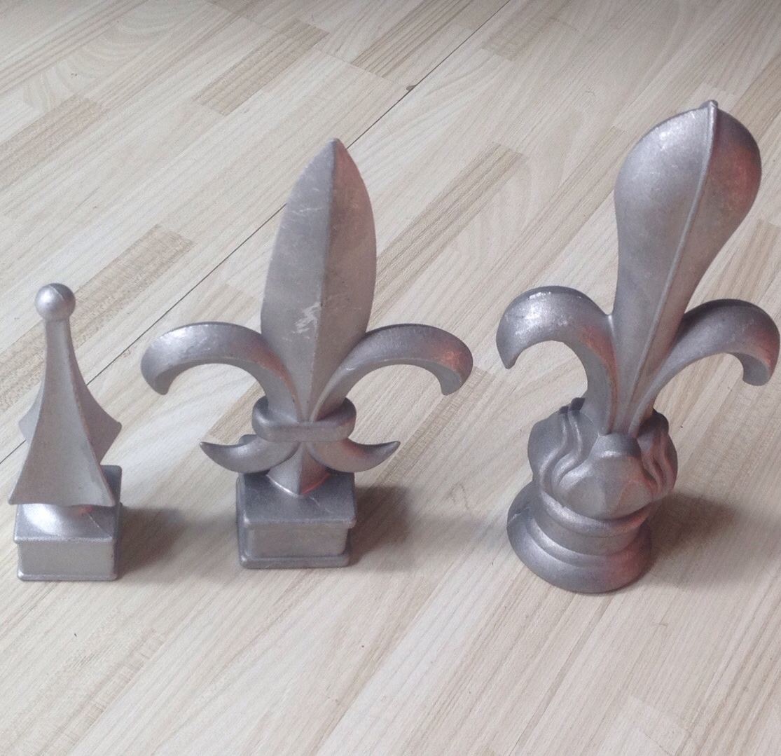 Cast Aluminum Pointed Gate Aluminum Finger Aluminum Door Gun Head Guard Rail Pointed Fence Anti-Climb Tips Luxury Gun