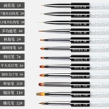 Окрашенная маникюрная кисть для маникюра, набор маникюрных инструментов со шнуром, подходит для начинающих, градиент