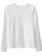 German velvet bottoming shirt for women in autumn and winter new slim fit white thickened brushed long-sleeved T-shirt round neck inner top