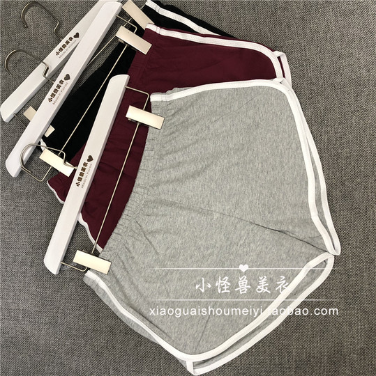 Korean style pure cotton sports shorts for women, loose outer wear, home casual pants, running and dancing yoga hot pants, summer ins trend