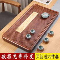 Rosewood tea tray Solid wood whole ebony tea set Modern simple size German Bakelite tea table household tray