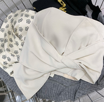 Sweet Yale sweetheart pure desire butterfly knot Breasted Woman Outside Wearing Vest Inside Lap Clothes 2022 Spring Summer Dress New