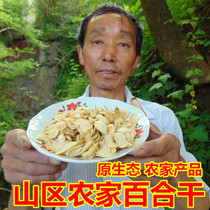 (Lily produced in Dabie Mountains) Dry Lily farmhouse non-sulfur non-Lanzhou Lily 500g a part