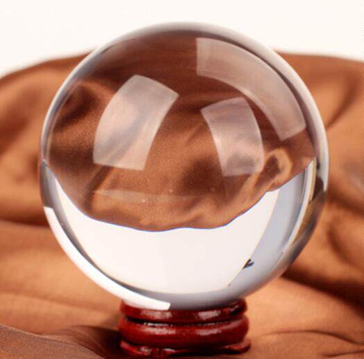 White crystal ball pure body crystal ball ornaments Feng Shui Po Ping Cai white crystal ball decorations Zucai Wangcai
