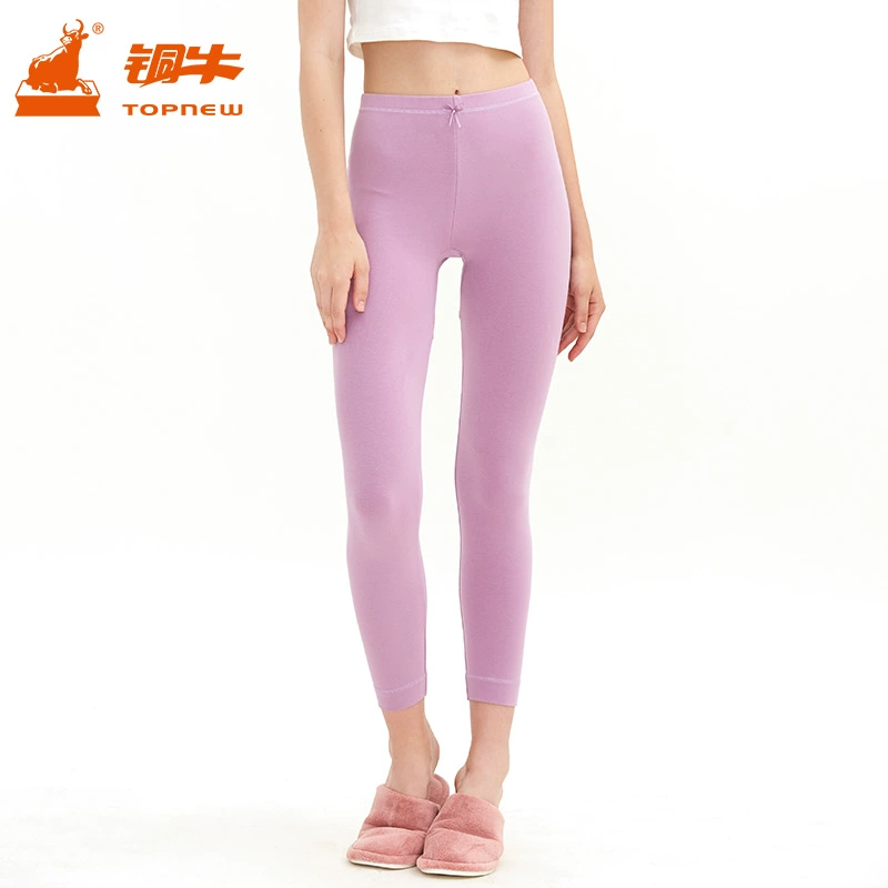 Topnew / Tong Niu mùa thu / mùa đông phong cách mới nhung cotton quần của phụ nữ kéo dài quần ấm mỏng quần dài của phụ nữ một mảnh mùa thu / mùa đông VK047 - Quần nóng lên