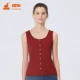 Tongniu 2020 mới cổ tròn chải ngược có gân giả áo nịt vest mỏng phù hợp với đáy áo sơ mi 5052-8374 - Áo vest