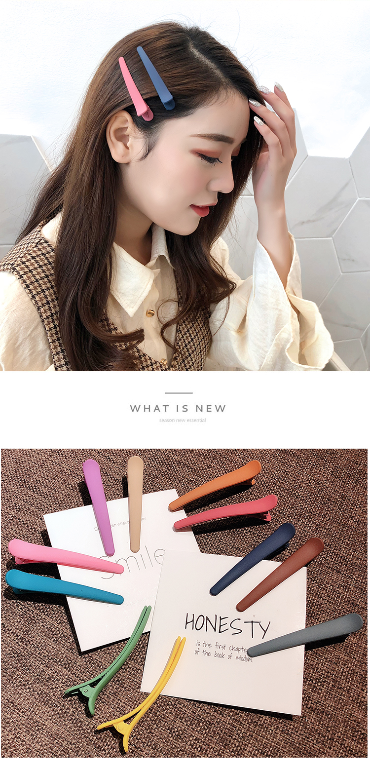 Hàn Quốc ins net phụ kiện tóc đỏ chà bangs clip nhỏ tươi Sen nữ kẹp tóc màu vịt vịt clip bên clip - Phụ kiện tóc băng đô rửa mặt