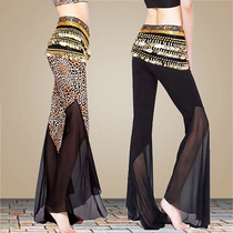 Belly dance pants practice clothing female 2021 new summer thin modal large size dance mesh flared pants
