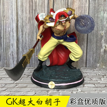 Sea thief King GK quadraged white bearded hand office Old daddy Edward statue model pendulum to send male and female friends