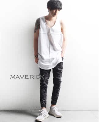 18 Summer Korean style mid-length patchwork vest, versatile inner layer fashionable and trendy vest T-shirt