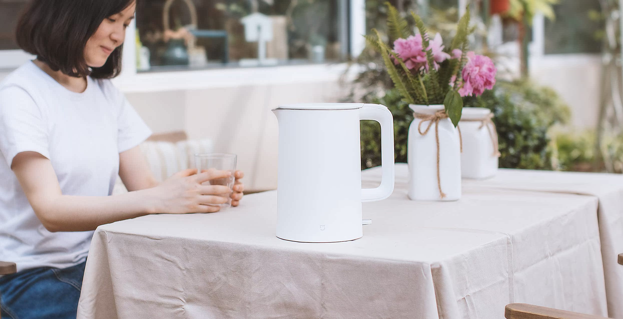 ấm nước siêu tốc Ấm đun nước Xiaomi / kê ấm đun nước gia đình inox 304 hai lớp ấm đun nước tự động tắt nguồn - ấm đun nước điện ấm siêu tốc mini du lịch