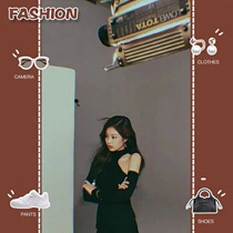 Spot richest man Jennie with black strapless gentle long sleeve knitted dress female slim