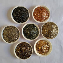 Multicolored mica flakes colored scales and sequins for manicure phlogopite flakes golden mica 500g