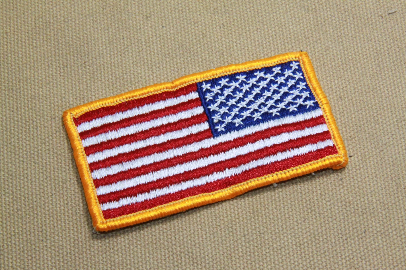 Special new US Military original color embroidered Flag Armband right arm (Non-velcro 8 x 4 4 cm)