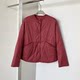 Daily sales of 2000+ imported Xueli Cotton 3M skin-friendly and versatile minimalist collarless light cotton jacket for women Y6759