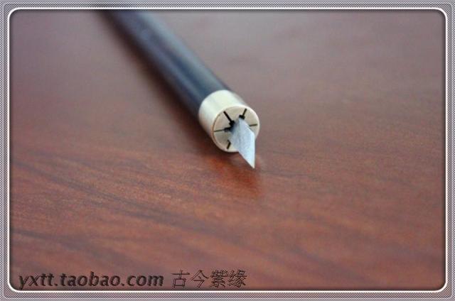 Ancient today Purple Lixing Purple Sand Teapot Sculpture Lettering Sculpture Knife Purple Sand Tool Purple sandalwood Lifting Engraving Knife