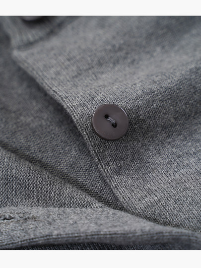 48S Fine-Spun 100% Cotton 14-Gauge Dense Knit Women's Cardigan Round Neck Sweater Jacket Autumn Thin Style 4