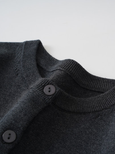 Auf der Theke, echte Stickerei, 100 % Baumwolle, Rundhals-Cardigan, Damenpullover, dünner Pullover, Jacke, äußeres Oberteil 4