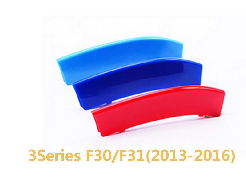 Apply to BMW 13 - 16 year 3 series unilateral 11 - bar button three - color mesh decoration bar