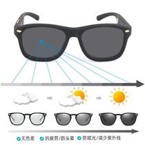 Sunshade LCD Sunglasses Electronic Toning Sunglasses Rapid Color Change Polarized Black Adjustable Adult Unisex