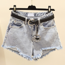 Denim shorts Women summer thin 2020 new high waist slim loose wear black white a wide leg hot pants