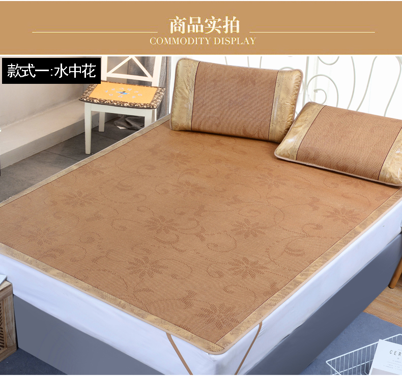 Mat 1,5m 1,8 m ghế mây giường giường 2.0m có thể gập lại giường đôi 1,2 0,9 Michael Day - Thảm mùa hè chiếu trúc cao cấp