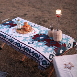 民族风野营户外露营毯桌布装饰气氛拍照毯子出口沙滩海边野餐布