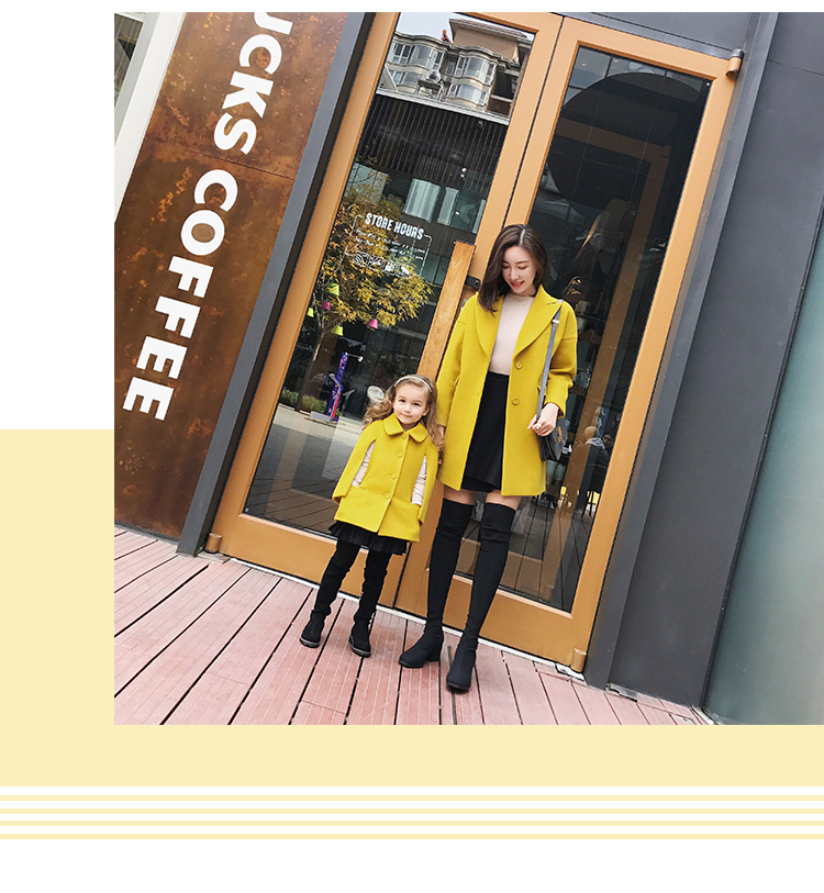 AM Sauce Ma Home Spring Mới Thiết kế ban đầu Cha-con Mặc váy Nữ đan Váy ngắn Váy bé gái áo đồng phục gia đình