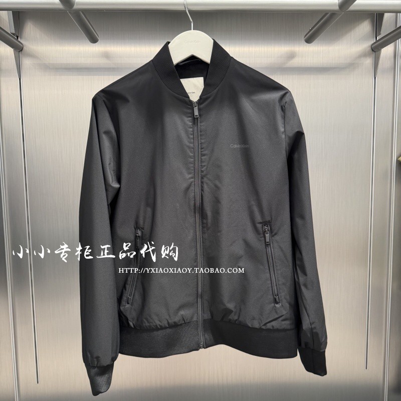 Ck Jeans Genuine Product from the Store, 2025 Autumn Men's Classic Simple Bomber Jacket 40Fm512