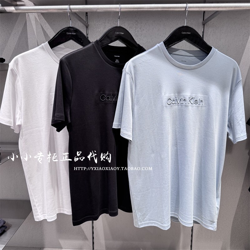 Ck Jeans Genuine Product from the Store 2026 Spring/Summer New Men's Casual Commuting Round Neck Short-Sleeved T-Shirt 4Lc253G