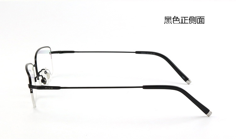 Thương hiệu Ai Yeu 9856 Mô hình nam giới Kính titan siêu sáng nửa khung kính quang học Khung titan Khung nam - Kính kính cận