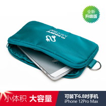 Sundries storage bag Carry-on bag portable hand-in-hand mini canvas mobile phone finishing bag Large capacity mens and womens outdoor