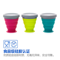 Food grade silicone folding bowl cup travel portable telescopic high temperature resistant drinking water gargle large capacity tour Japan