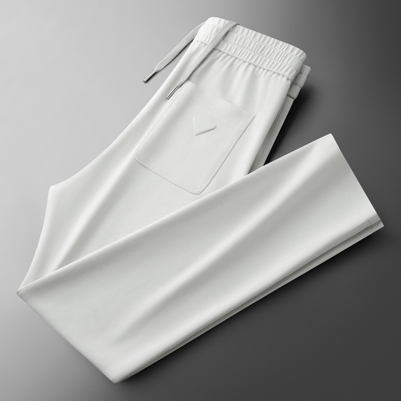 [Classic Continuation] Summer High-End Modal Cotton Air Layer Sweatpants Men's Slim Straight Thin Casual Pants