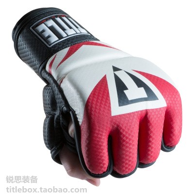 (shipped in US) TITLE Comprehensive Gfighting MMA Boxed Competition Section MAX Type of Dew Finger Punch for Men and Women Red