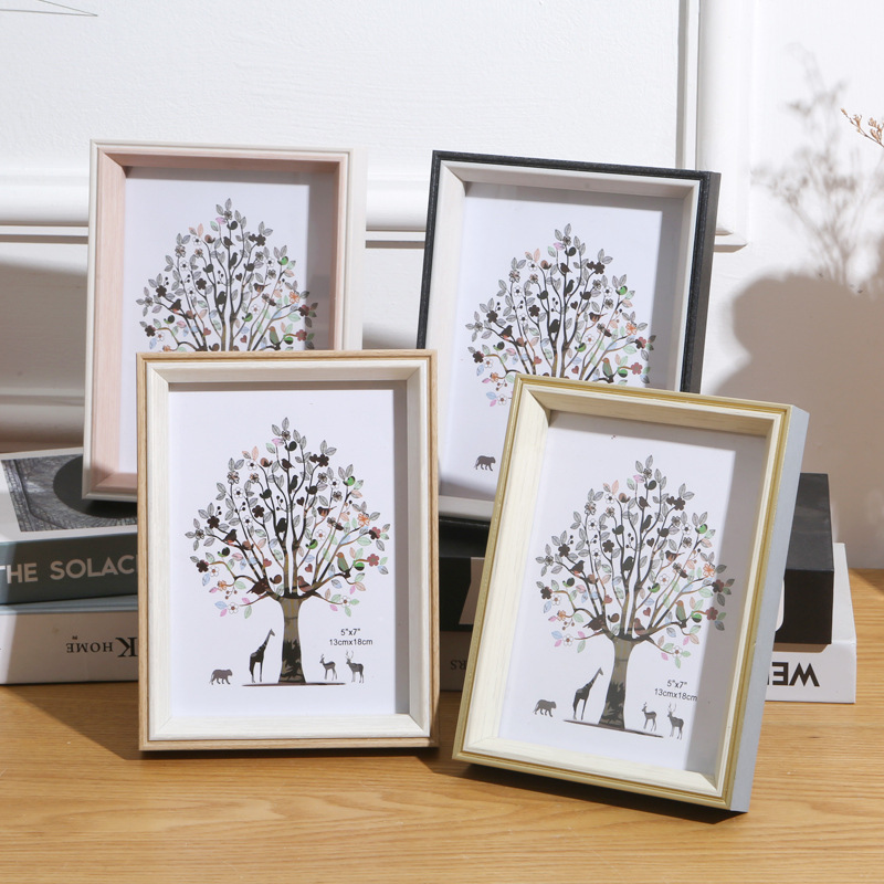 The manufacturer directly supplies the new photo frame with the frame wiring A4 wall shadow wall 6 inch photo wall