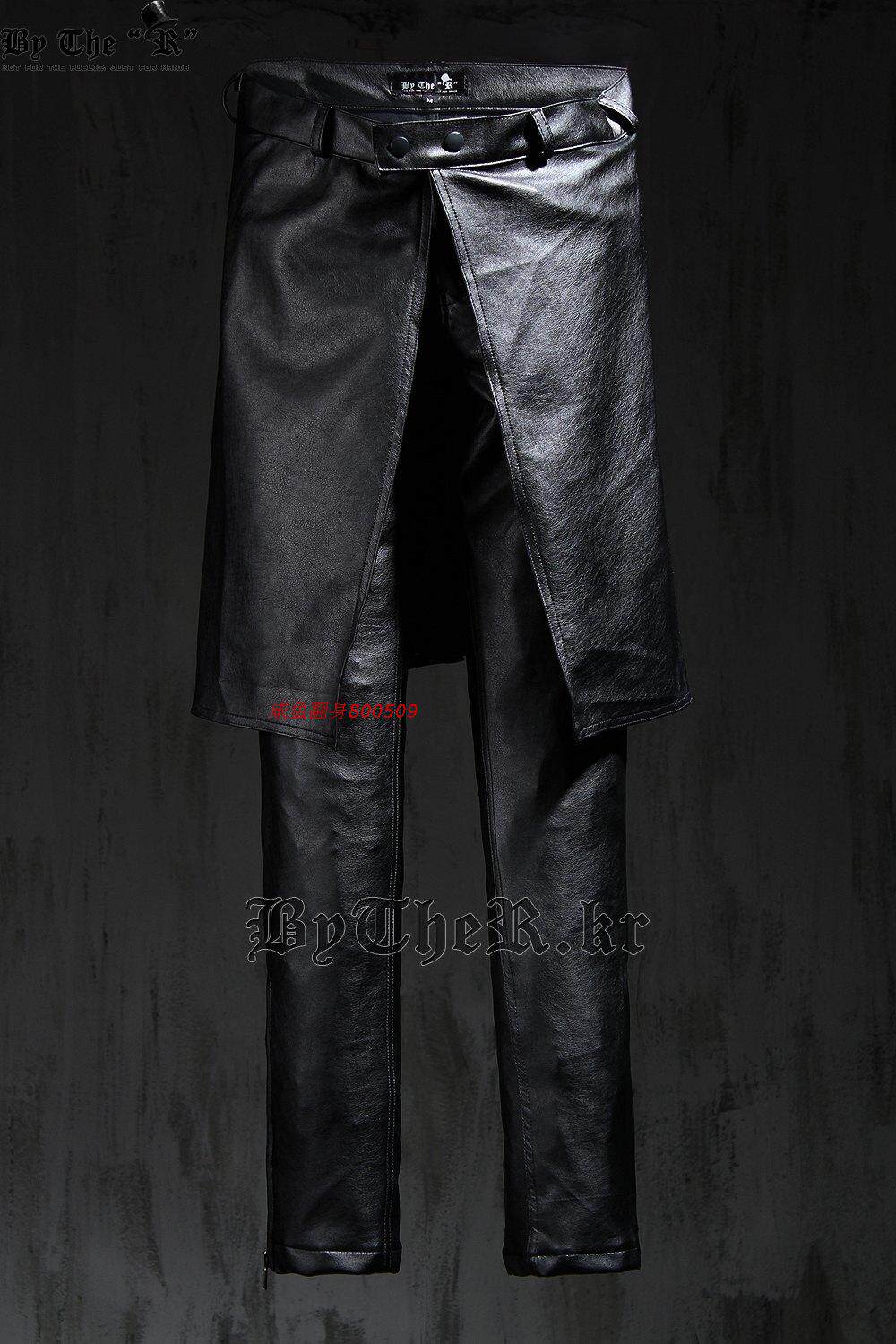Pantalon cuir homme serré - Ref 1494211 Image 23