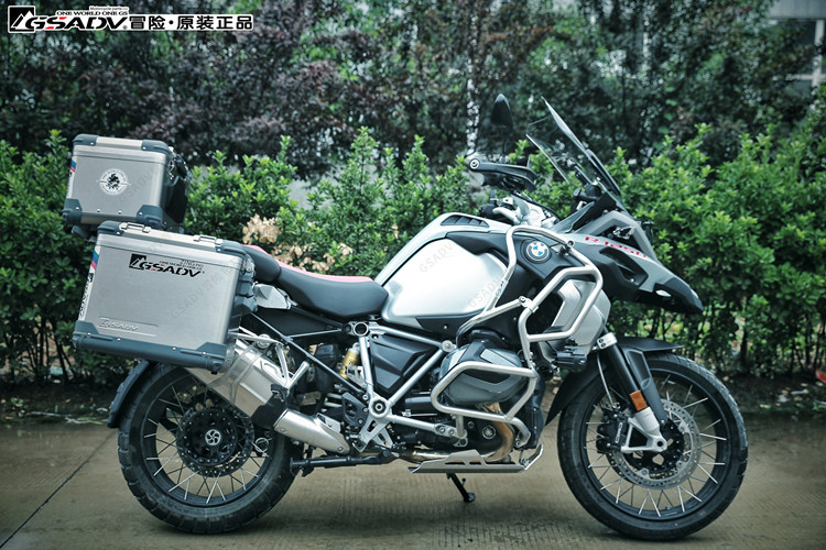 BMW BMW Waterfowl R1250GS ADV Đuôi xe máy Hộp phụ Hộp ba hộp Sửa đổi vòng đeo tay Phụ kiện bảo vệ sàn - Xe gắn máy phía sau hộp thùng chứa đồ xe máy