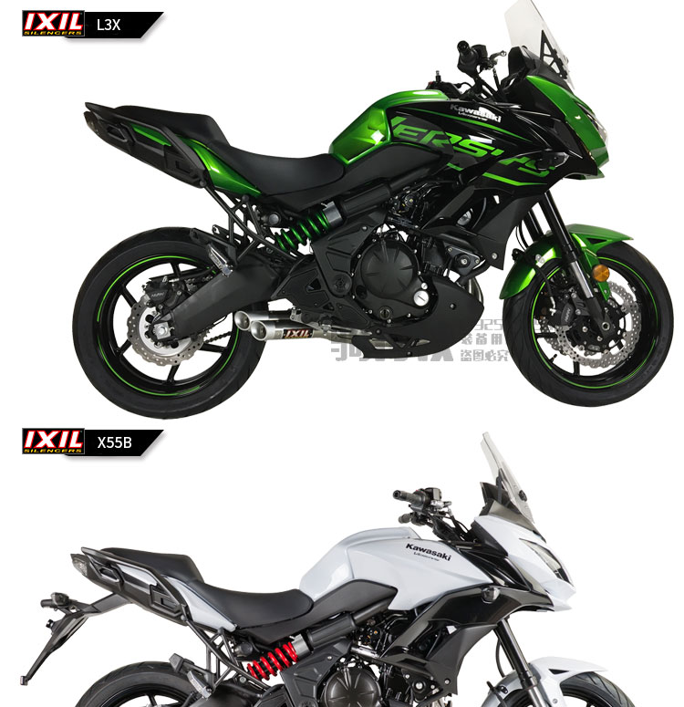 IXIL tỷ sir Kawasaki người ngoài hành tinh 650 sửa đổi ống xả Versys300X đầu máy xe lửa ống xả đầy đủ phần - Ống xả xe máy pô xe sirius