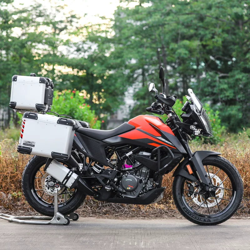 Редис подходит для KTM390ADLV трехбокового багажника мотоцикла, алюминиевый сплав, боковой багажник, карбас складной