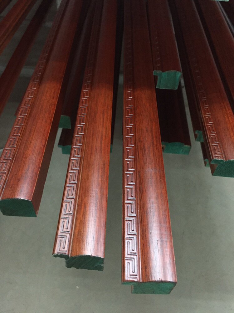 Solid wood back to the frame line