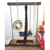 Jewelry hanger pure black walnut brush rack