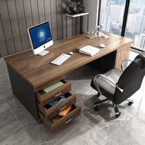 Modern minimalist desktop computer desk new Chinese boss desk office desk office single desk large class