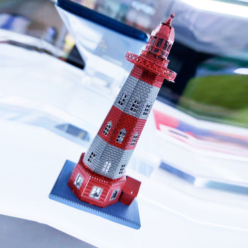 Colorful metal puzzle 3D stereo DIY assembled architectural tank model Creative Home Swing Pieces Birthday present