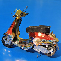 Love Parquet All Metal Stainless Steel DIY Assembly Model 3D Mini Solid Puzzle Primavera Little Motorcycle