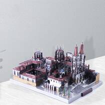 Dragon Sensation 3D Solid Metal Puzzle Burgos Cathedral Architectural Model Adult Toys Children Puzzle Jigsaw Puzzle