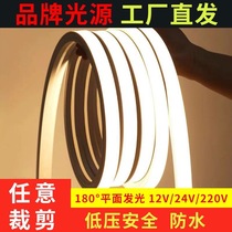 24v flexible led silicone lamp with soft sleeve linear line lamp low voltage waterproof outdoor embedded atmosphere light trough
