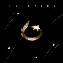 Cosmic symbol Star fireworks original design Make a wish star opening ring Literary romantic gift for girls